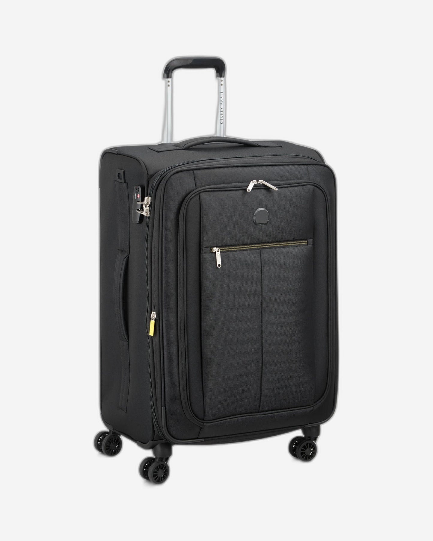 Delsey Paris Pin Up 6 68cm Softcase 4 Double Wheel Expandable Check-In Trolley Case  Black - 00343081100