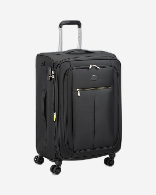 Delsey Paris Pin Up 6 68cm Softcase 4 Double Wheel Expandable Check-In Trolley Case  Black - 00343081100