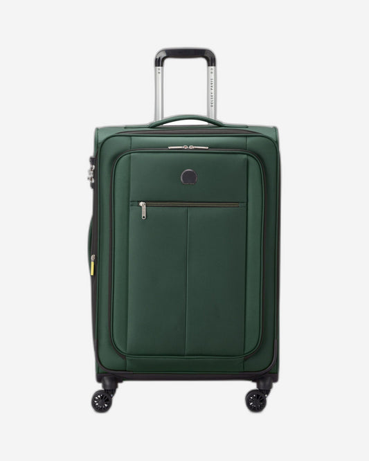 Delsey Paris Pin Up 6 68cm Softcase 4 Double Wheel Expandable Check-In Trolley Case Green - 00343081103