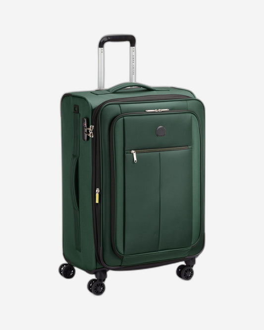 Delsey Paris Pin Up 6 68cm Softcase 4 Double Wheel Expandable Check-In Trolley Case Green - 00343081103