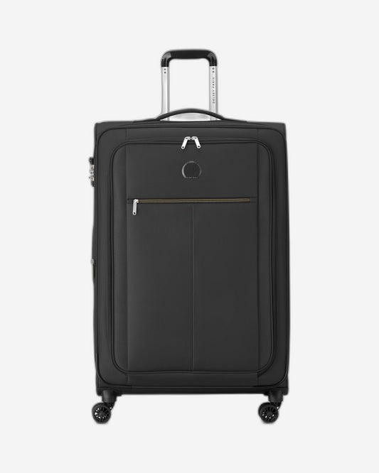 Delsey Paris Pin Up 6 78cm Softcase 4 Double Wheel Expandable Check-In Trolley Case Black - 00343082100