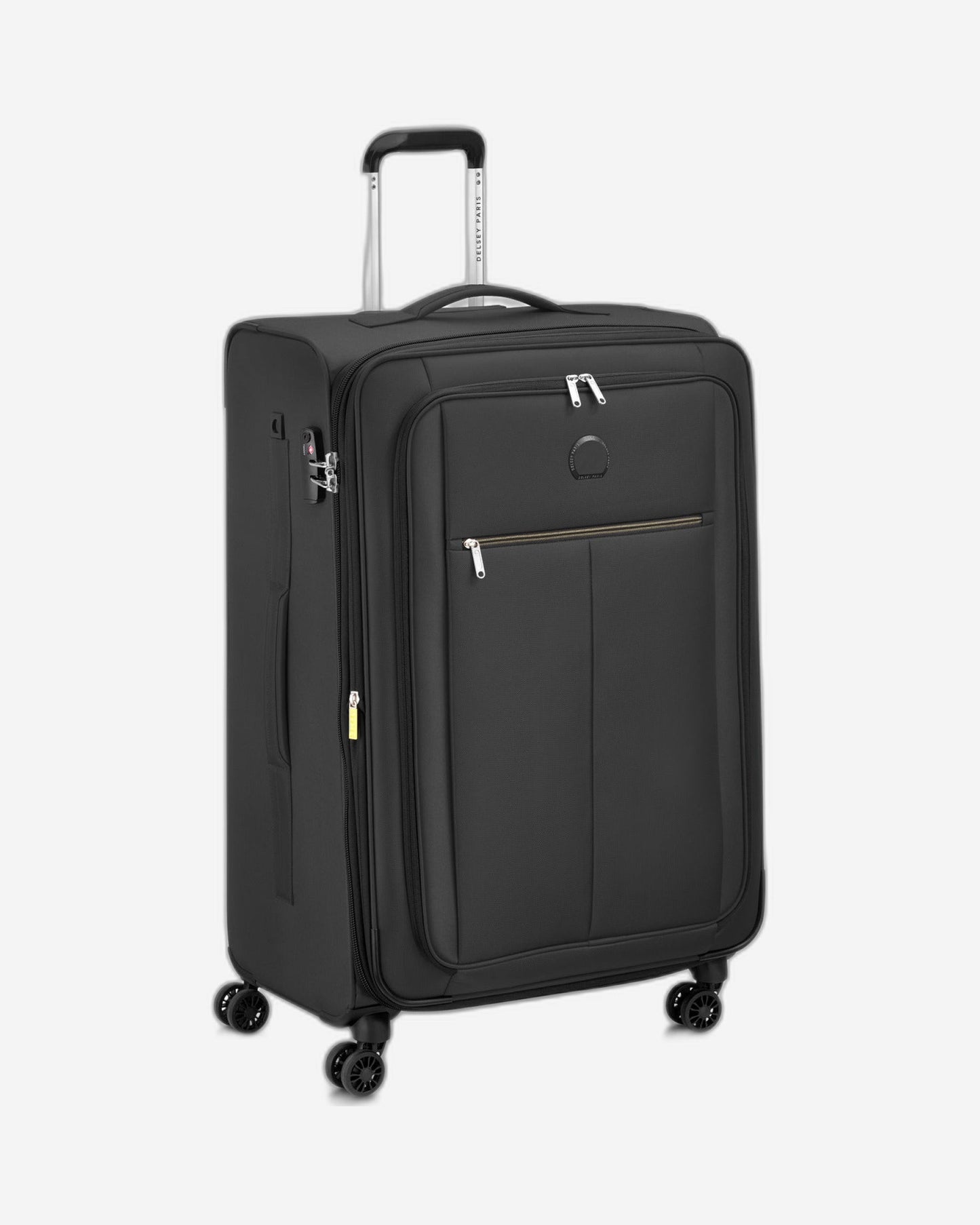 Delsey Paris Pin Up 6 78cm Softcase 4 Double Wheel Expandable Check-In Trolley Case Black - 00343082100