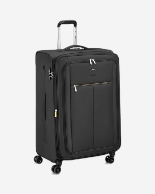 Delsey Paris Pin Up 6 78cm Softcase 4 Double Wheel Expandable Check-In Trolley Case Black - 00343082100