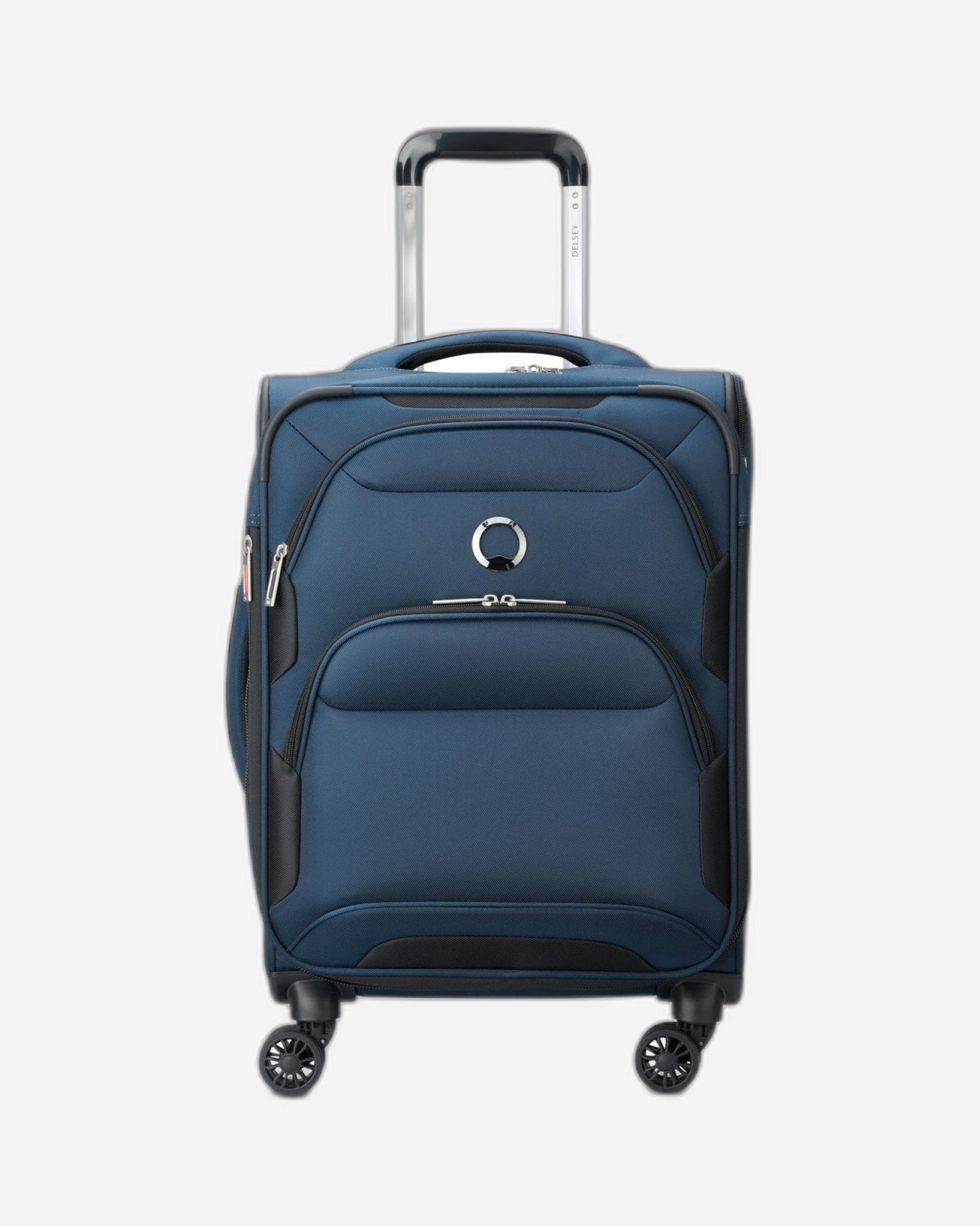 Delsey Paris Sky Max 2.0 55cm Softcase 4 Double Wheel Expandable Cabin Luggage Trolley Blue - 00328480102