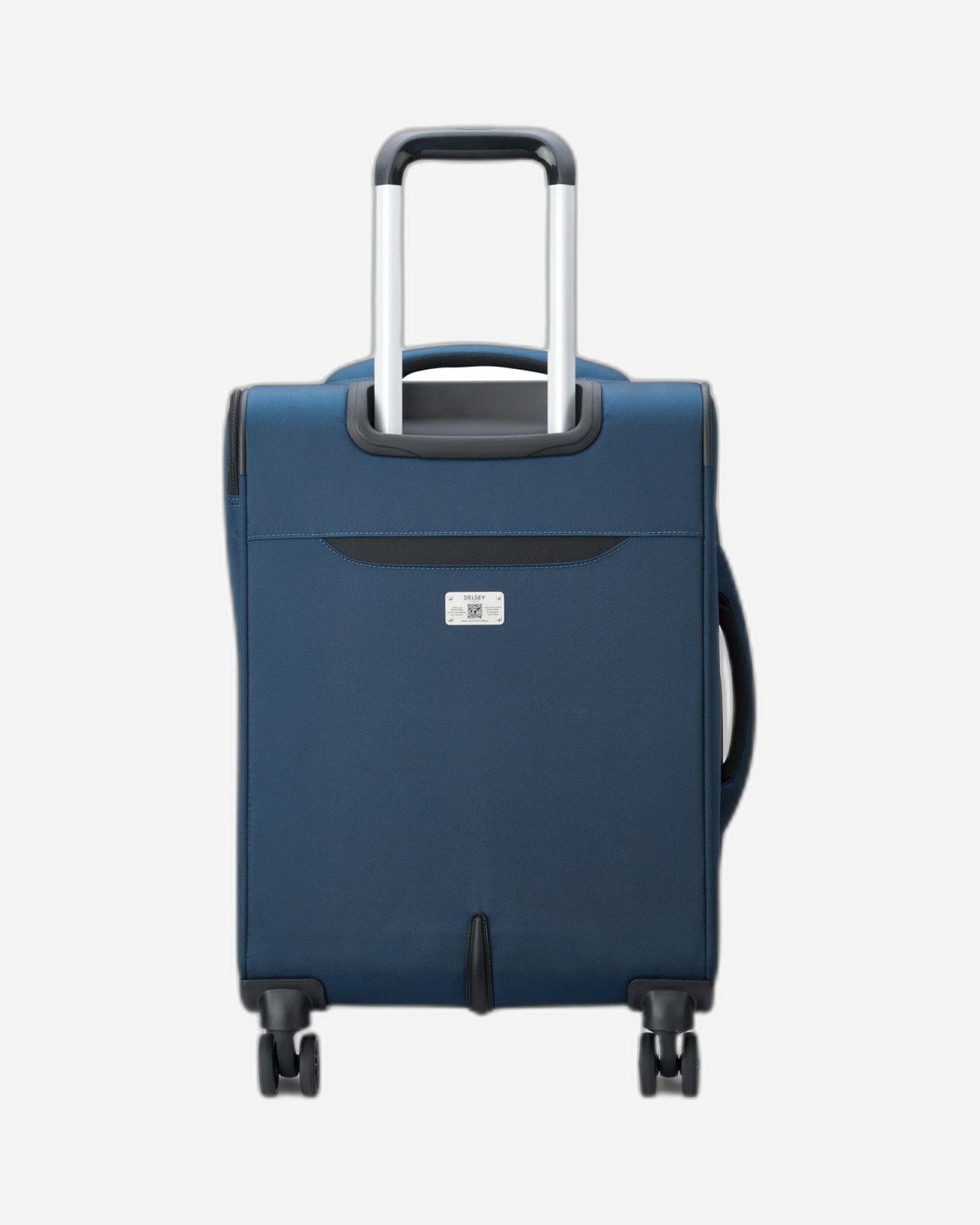 Delsey Paris Sky Max 2.0 55cm Softcase 4 Double Wheel Expandable Cabin Luggage Trolley Blue - 00328480102