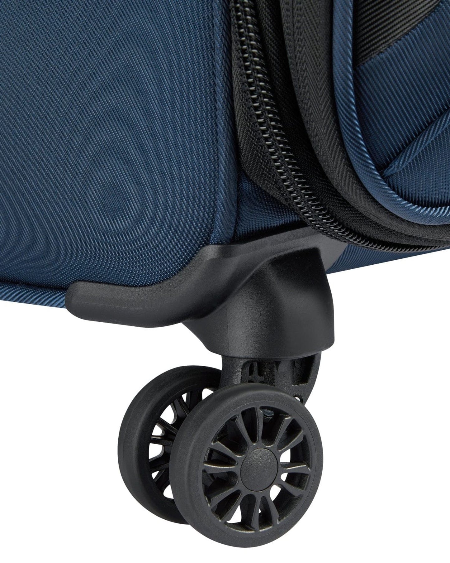 Delsey Paris Sky Max 2.0 55cm Softcase 4 Double Wheel Expandable Cabin Luggage Trolley Blue - 00328480102