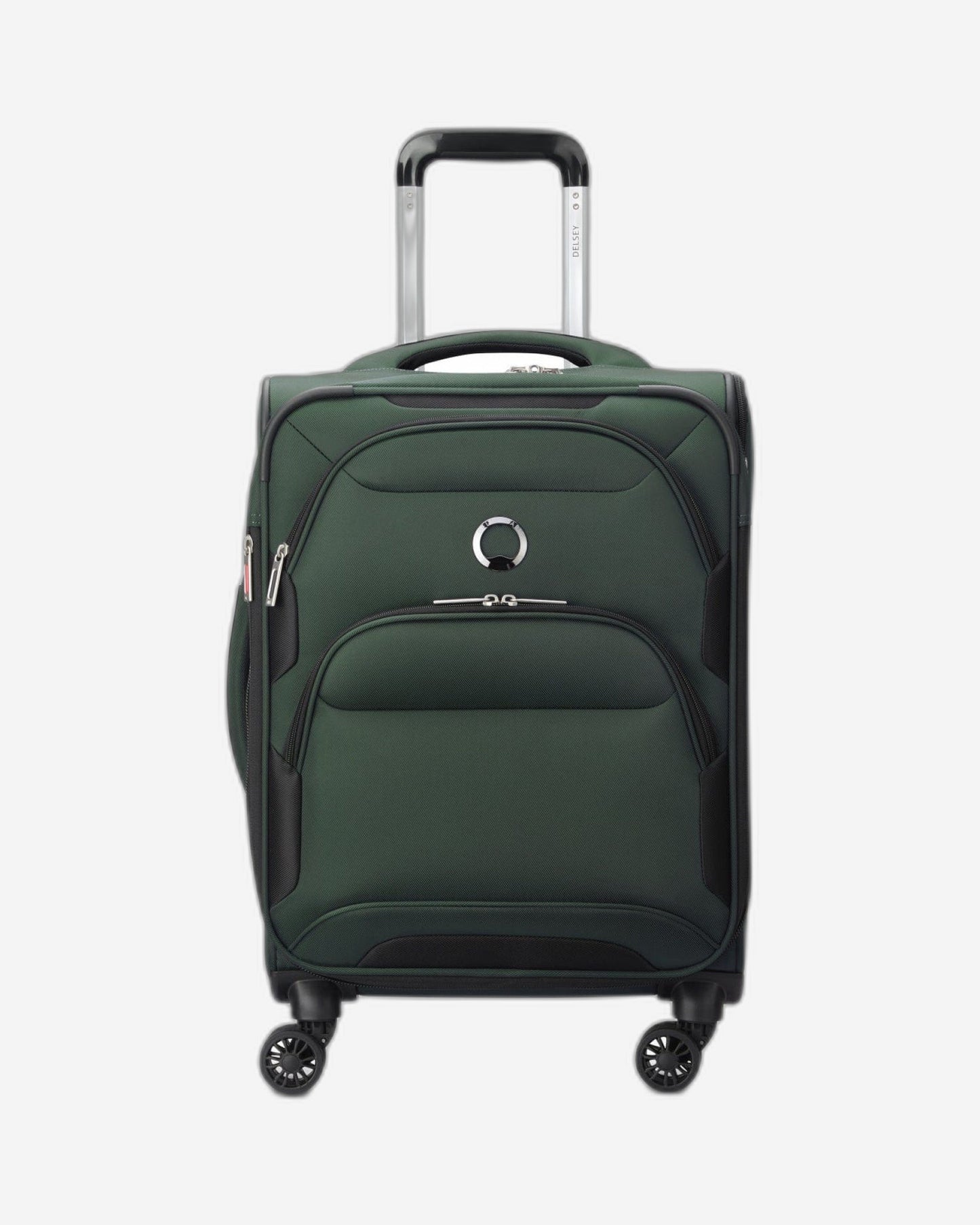 Delsey Paris Sky Max 2.0 55cm Softcase 4 Double Wheel Expandable Cabin Luggage Trolley Green - 00328480103