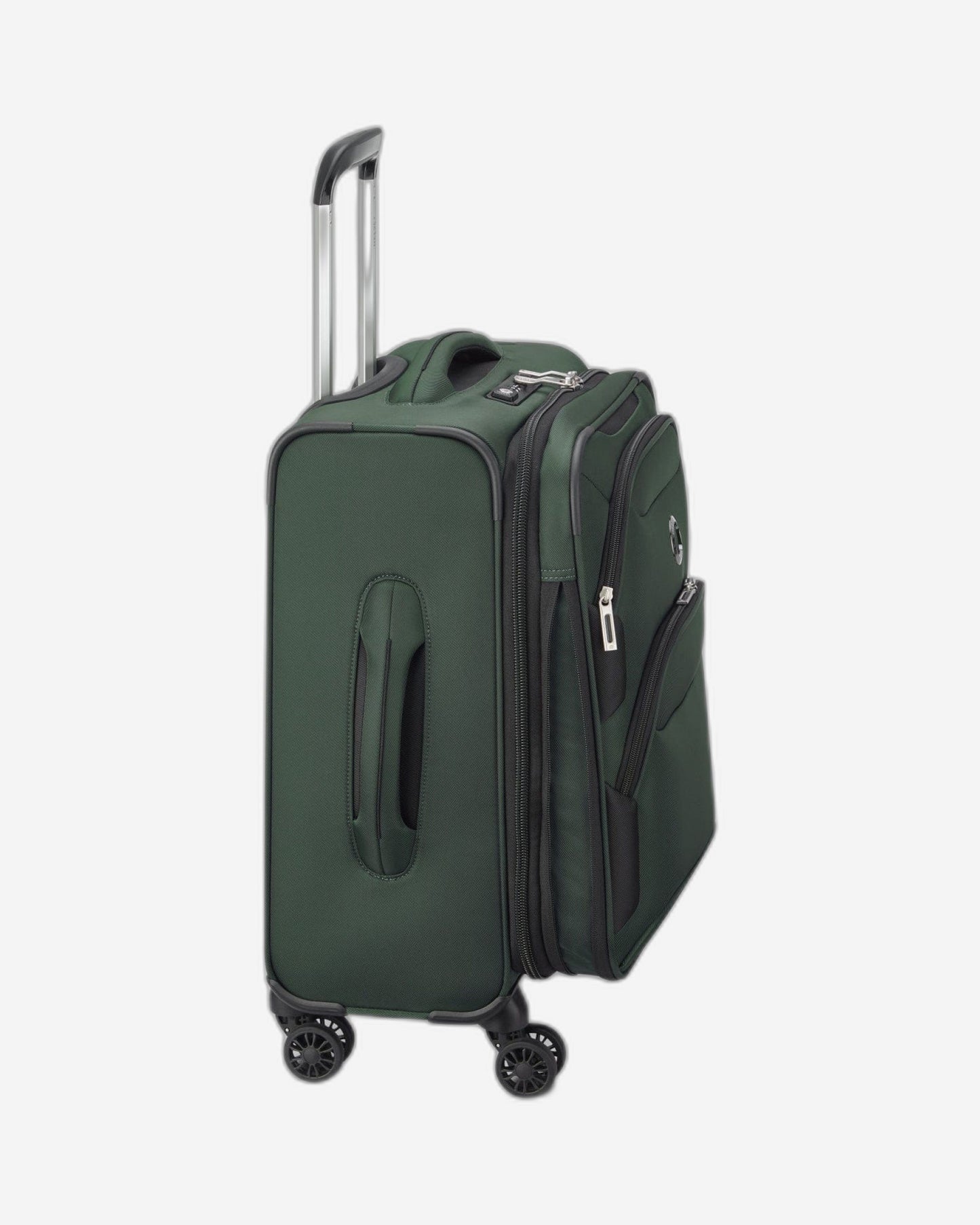 Delsey Paris Sky Max 2.0 55cm Softcase 4 Double Wheel Expandable Cabin Luggage Trolley Green - 00328480103