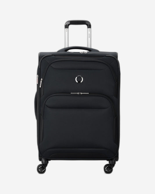 Delsey Paris Sky Max 2.0 70.5cm Softcase 4 Double Wheel Expandable Check-In Luggage Trolley Black - 00328482000Z9