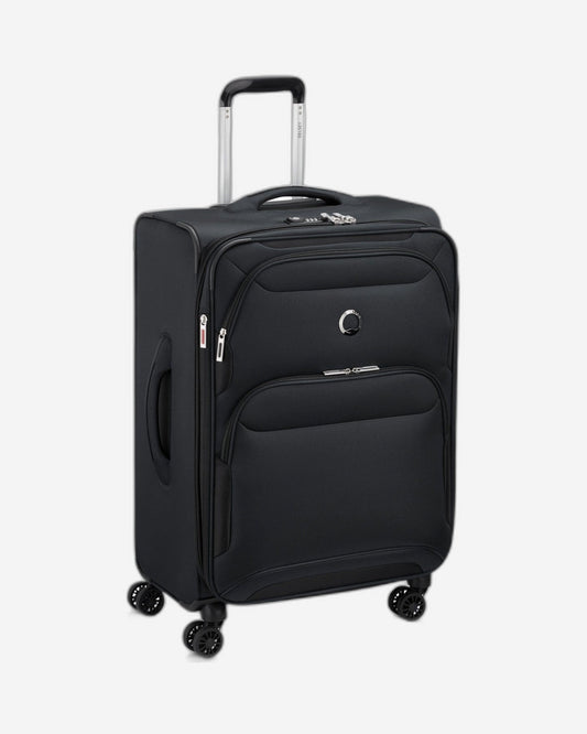 Delsey Paris Sky Max 2.0 70.5cm Softcase 4 Double Wheel Expandable Check-In Luggage Trolley Black - 00328482000Z9