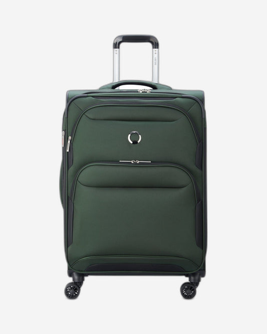 Delsey Paris Sky Max 2.0 70.5cm Softcase 4 Double Wheel Expandable Check-In Luggage Trolley Green - 00328482003Z9