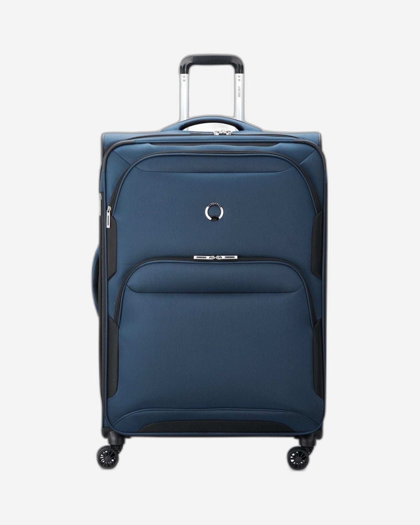 Delsey Paris Sky Max 2.0 79.5cm Softcase 4 Double Wheel Expandable Check-In Luggage Trolley Blue - 00328483002Z9