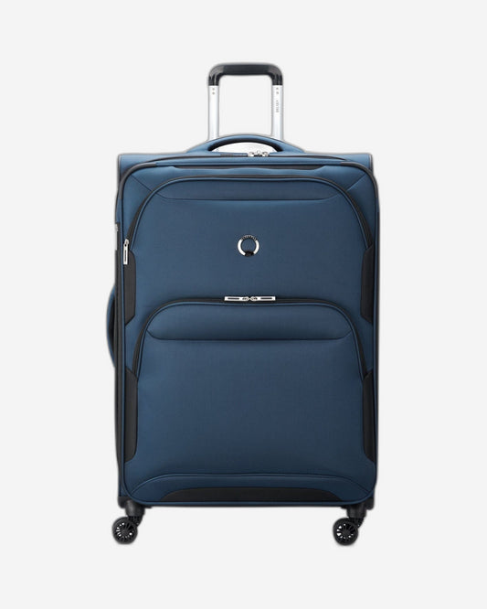 Delsey Paris Sky Max 2.0 79.5cm Softcase 4 Double Wheel Expandable Check-In Luggage Trolley Blue - 00328483002Z9