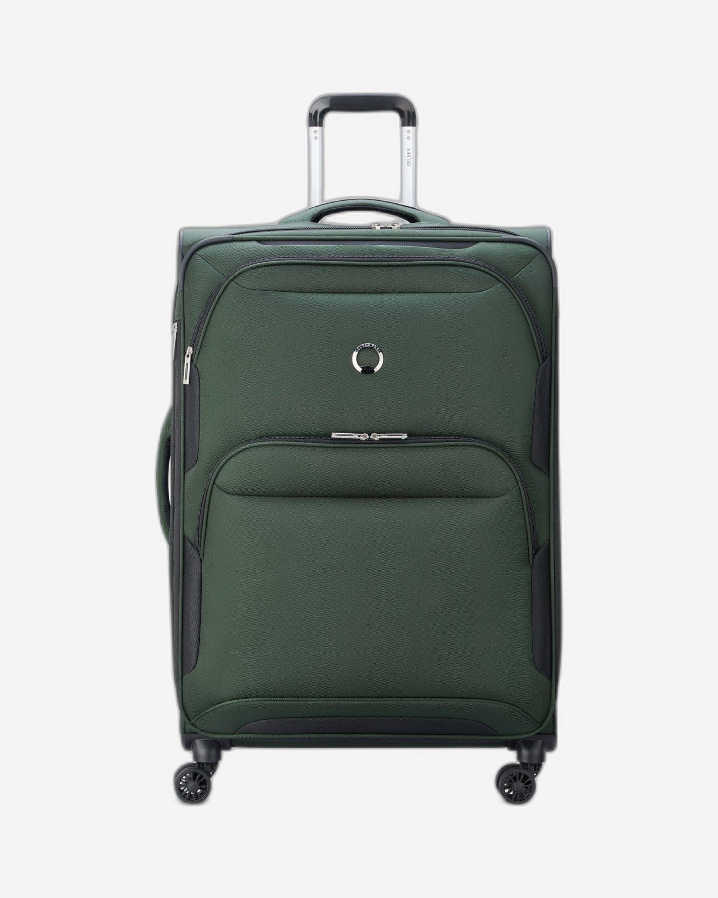 Delsey Paris Sky Max 2.0 79.5cm Softcase 4 Double Wheel Expandable Check-In Luggage Trolley Green - 00328483003Z9
