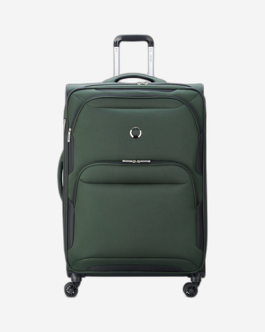 Delsey Paris Sky Max 2.0 79.5cm Softcase 4 Double Wheel Expandable Check-In Luggage Trolley Green - 00328483003Z9
