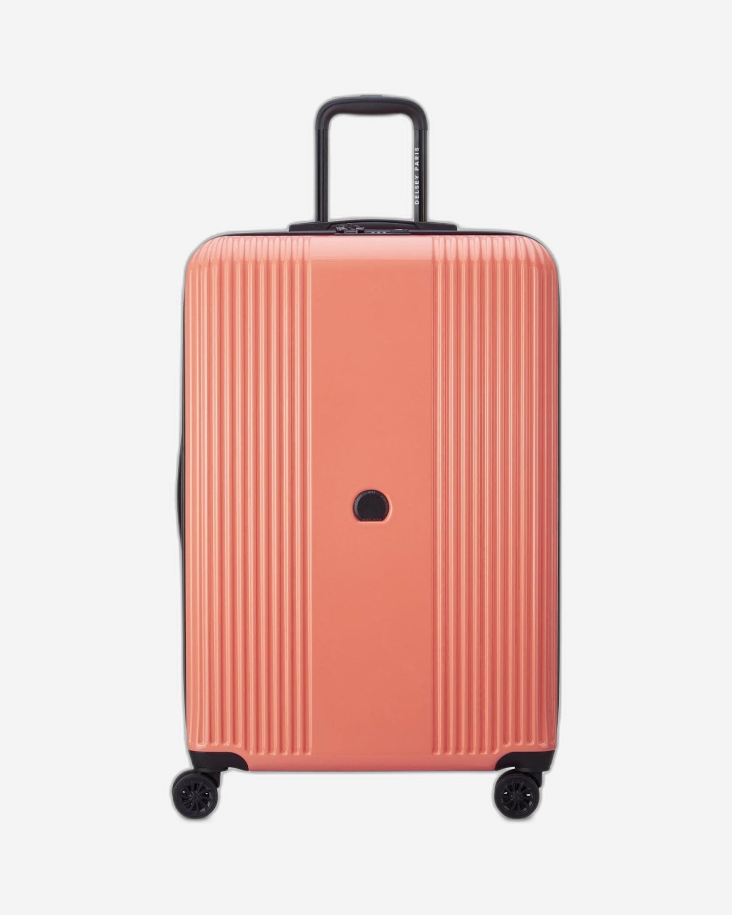 Delsey Paris Ophelie 82Cm Hardcase 4 Double Wheel Expandable Check-In Luggage Trolley Glossy Pink - 00389383119Me