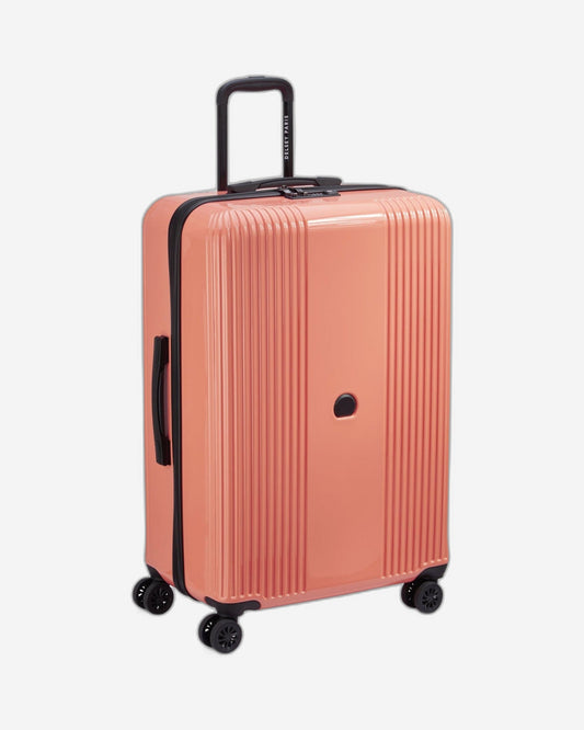Delsey Paris Ophelie 82Cm Hardcase 4 Double Wheel Expandable Check-In Luggage Trolley Glossy Pink - 00389383119Me