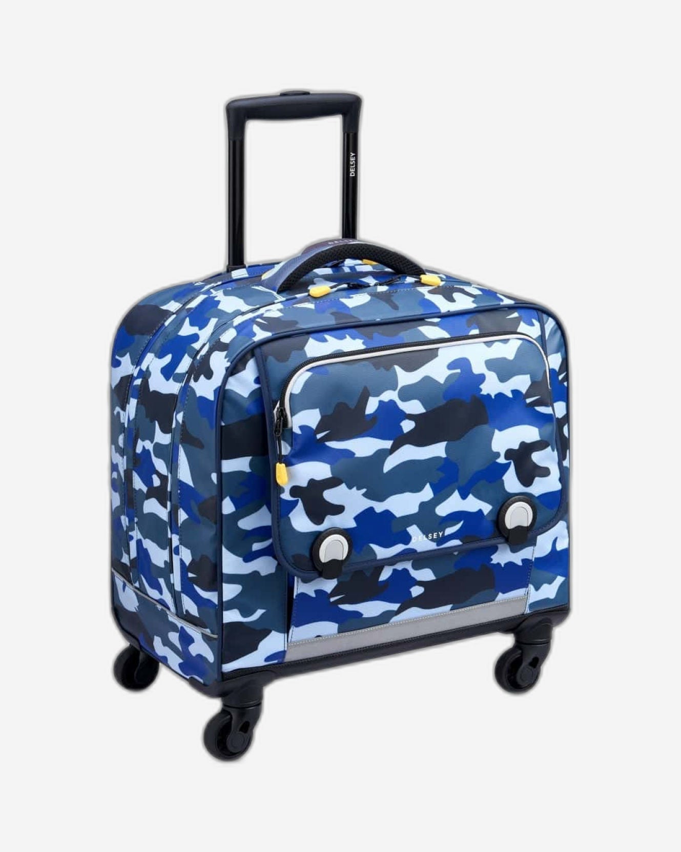 Delsey Paris Back to School 2023 Horizontal School Bag Camo Blue
