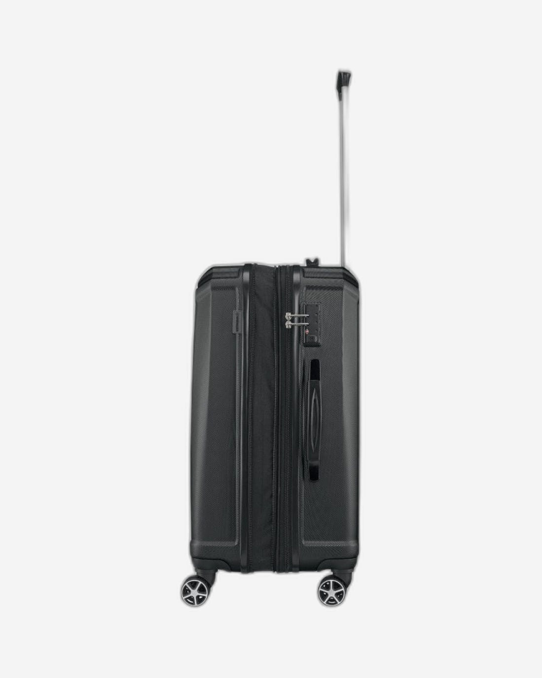 Wenger Destination 3 Piece 55+67+77cm Hardside Expandable Check-In Luggage Trolley Set Black - 612343-2