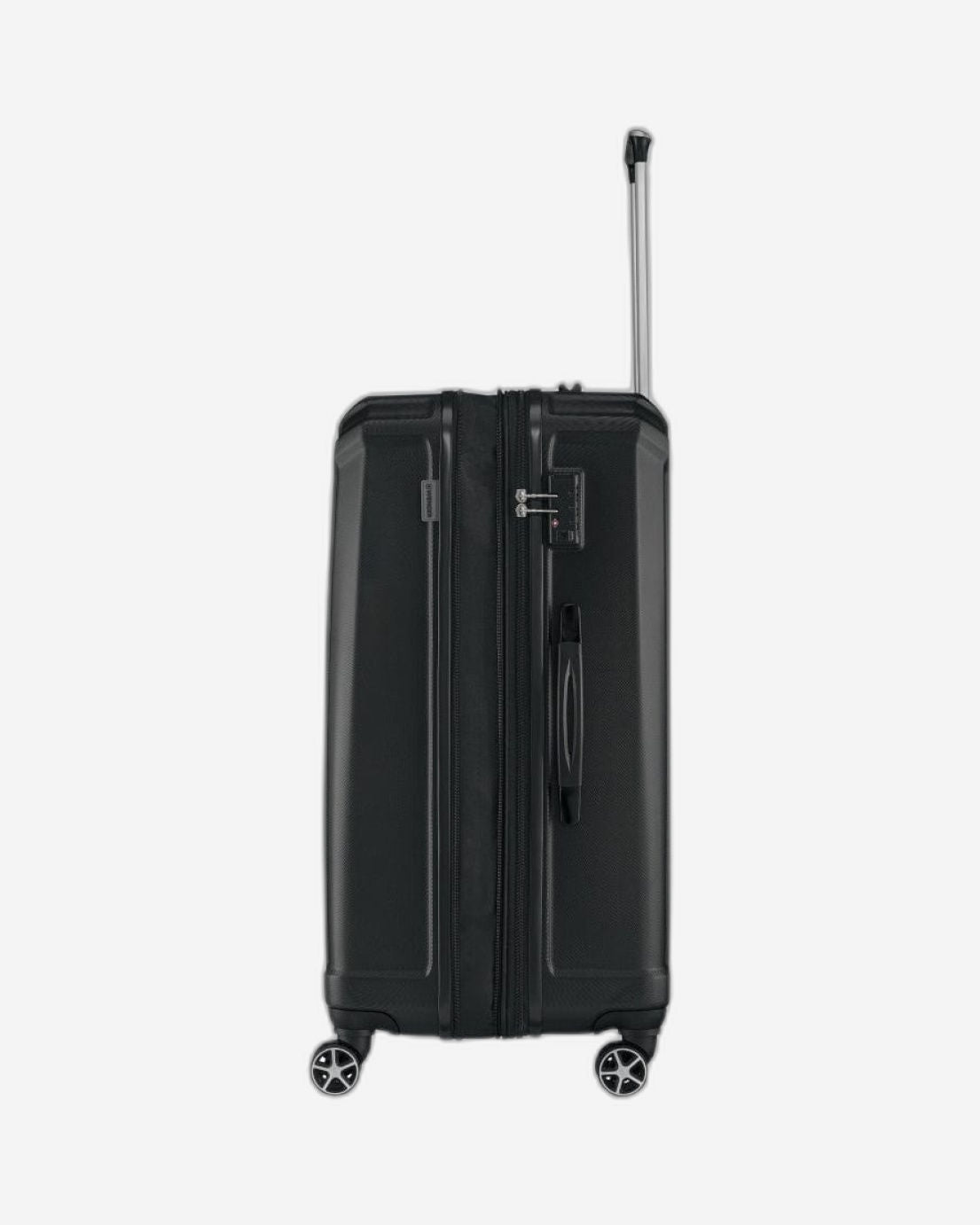 Wenger Destination 3 Piece 55+67+77cm Hardside Expandable Check-In Luggage Trolley Set Black - 612343-2