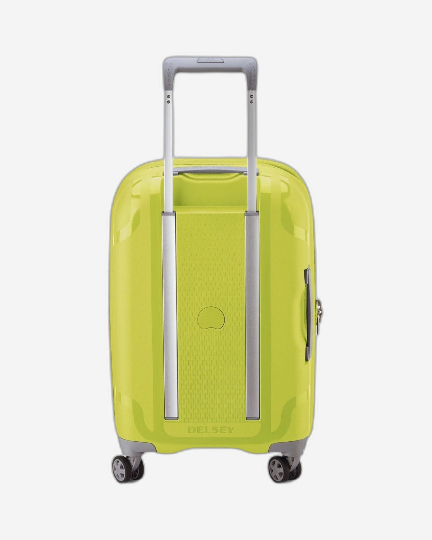 Delsey Paris Clavel 55+70+83cm Hardcase 4 Double Wheel 3 Piece Luggage Trolley Set Lemon