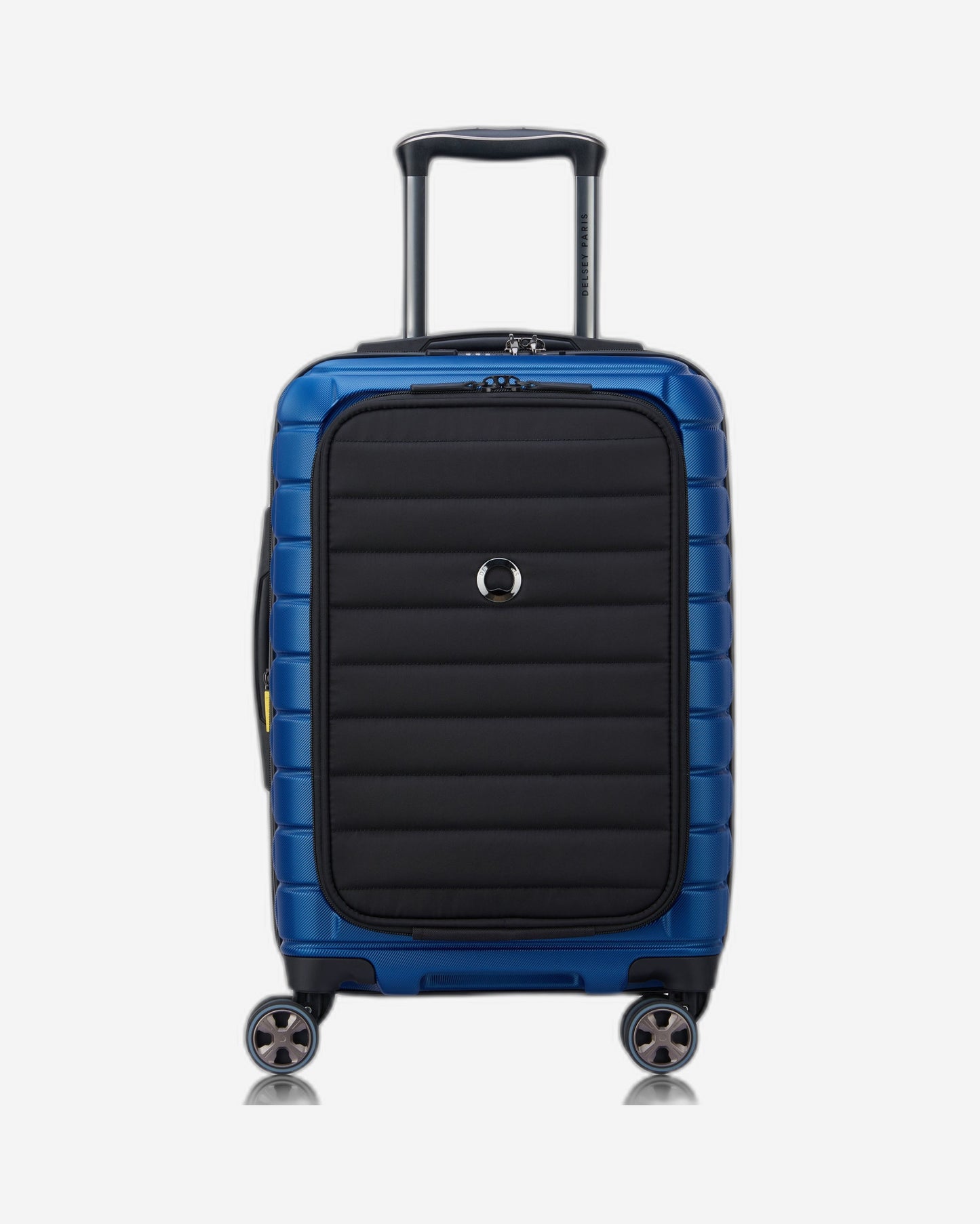 Delsey Paris Shadow 5.0 55Cm Hardcase Expandable  4 Double Wheel  Bus Soft Cabin Luggage Trolley Case Blue - 287880202