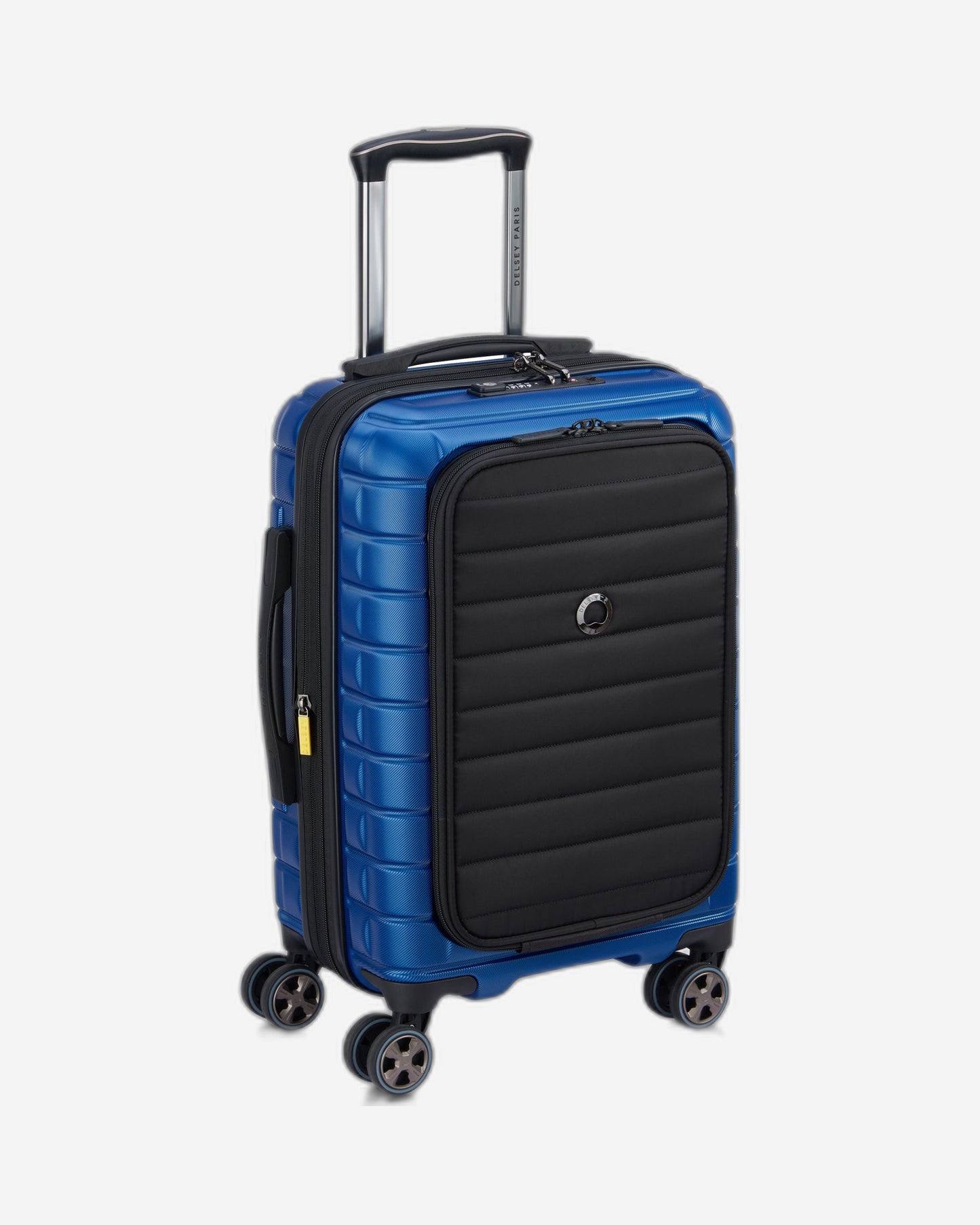 Delsey Paris Shadow 5.0 55Cm Hardcase Expandable  4 Double Wheel  Bus Soft Cabin Luggage Trolley Case Blue - 287880202