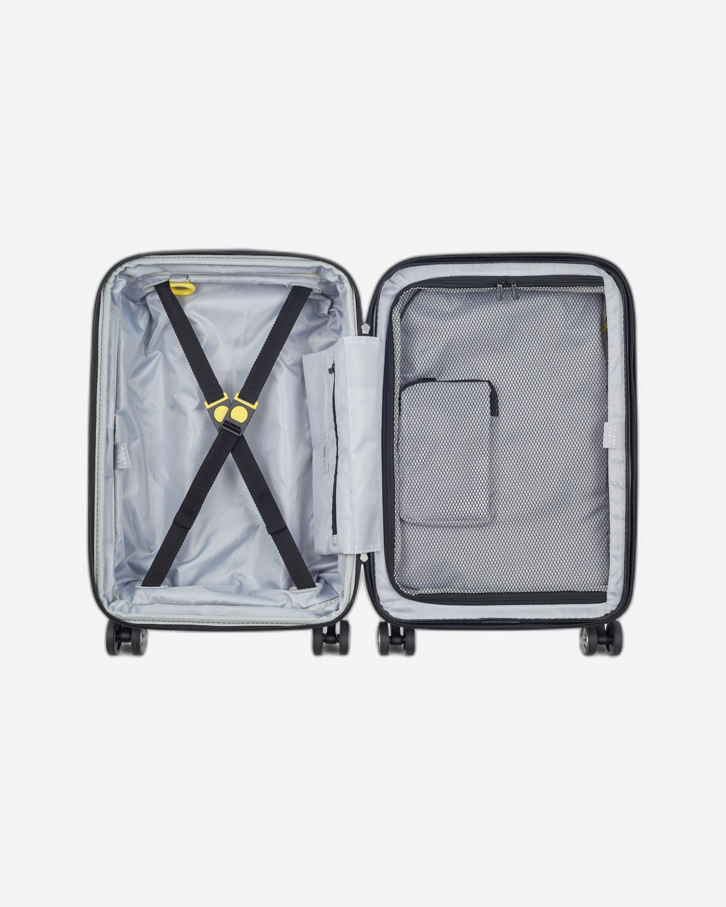 Delsey Paris Shadow 5.0 55Cm Hardcase Expandable  4 Double Wheel  Bus Soft Cabin Luggage Trolley Case Blue - 287880202