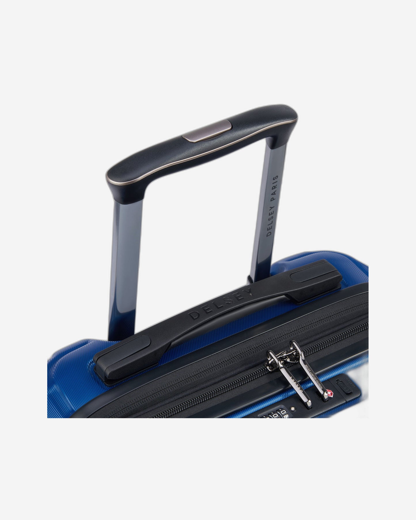 Delsey Paris Shadow 5.0 55Cm Hardcase Expandable  4 Double Wheel  Bus Soft Cabin Luggage Trolley Case Blue - 287880202