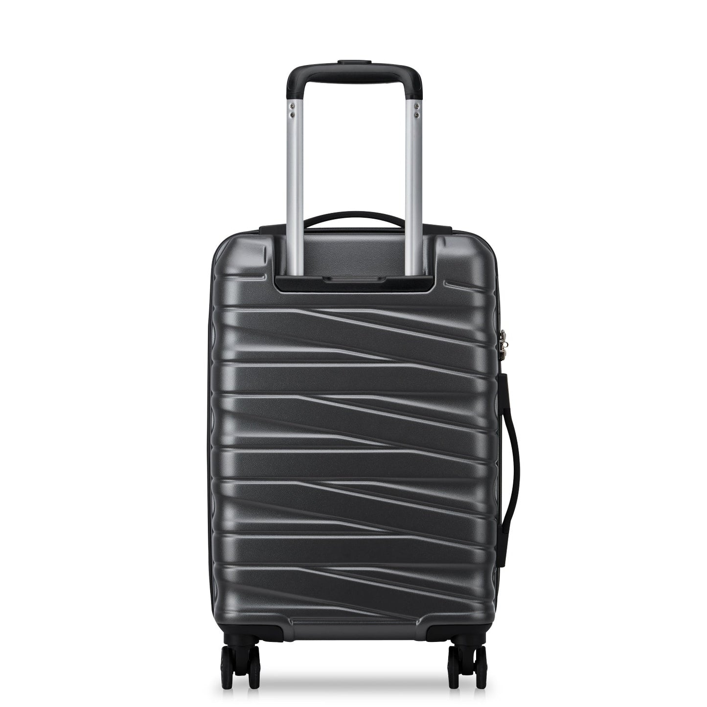 Delsey Paris Tiphanie 3Piece SET 55+70+82cm Hardcase 4 Double Wheel Expandable Cabin & Check-In Luggage Trolley Set Graphite