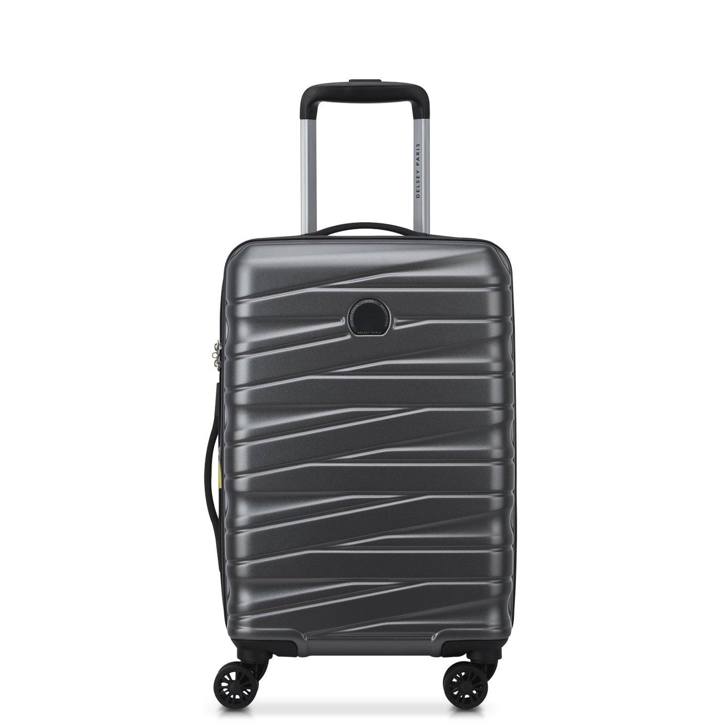 Delsey Paris Tiphanie 3Piece SET 55+70+82cm Hardcase 4 Double Wheel Expandable Cabin & Check-In Luggage Trolley Set Graphite