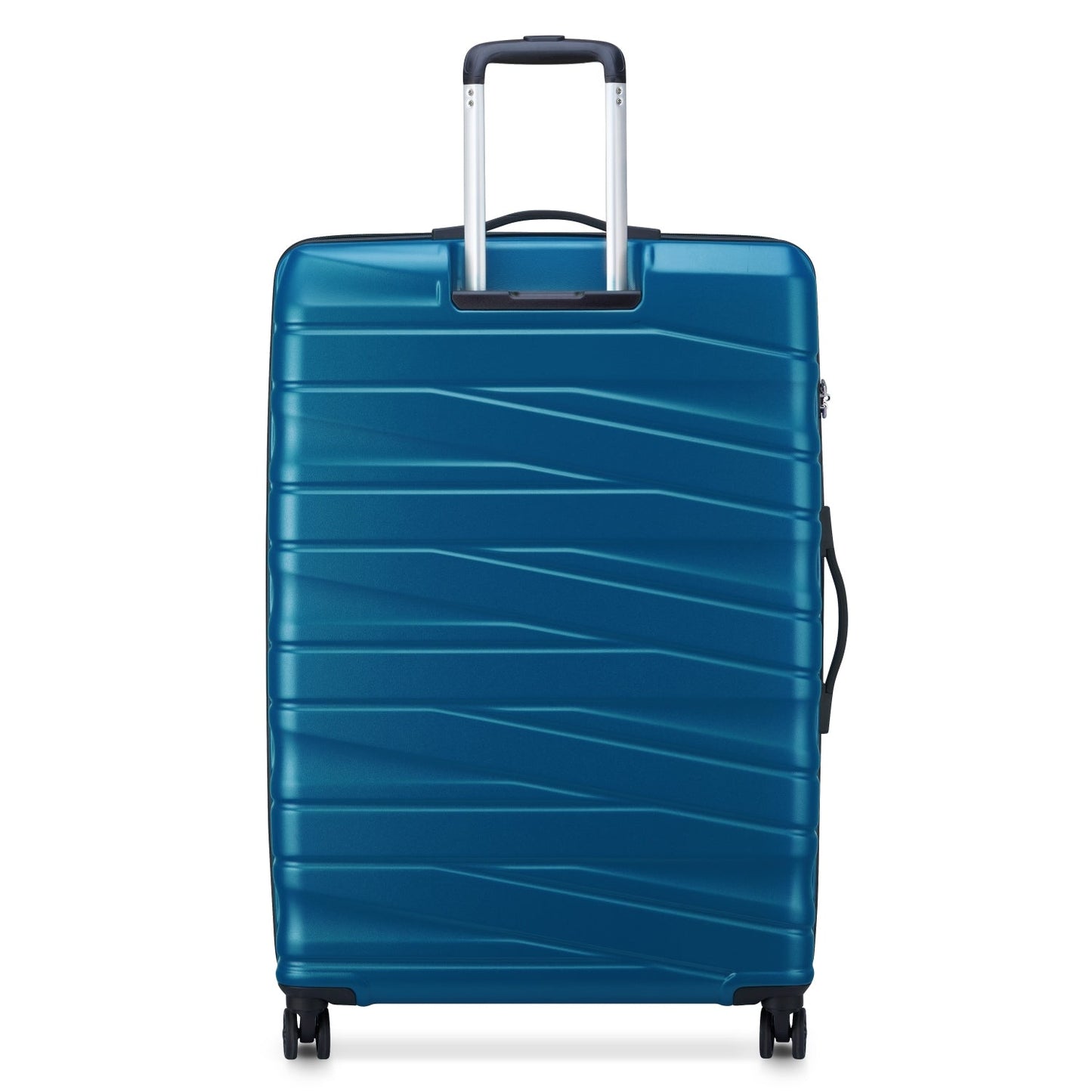 Delsey Paris Tiphanie 3Piece SET 55+70+82cm Hardcase 4 Double Wheel Expandable Cabin & Check-In Luggage Trolley Set Steel Blue