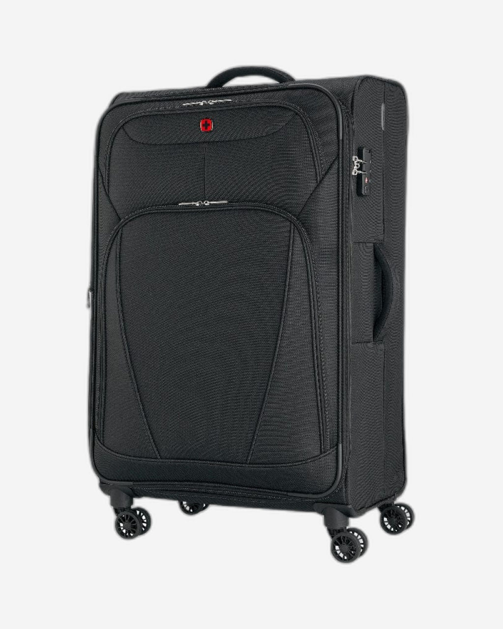 Wenger Beaumont Lite  Medium Softside Expandable 80Cm Check-In Luggage Trolley Black - 612383