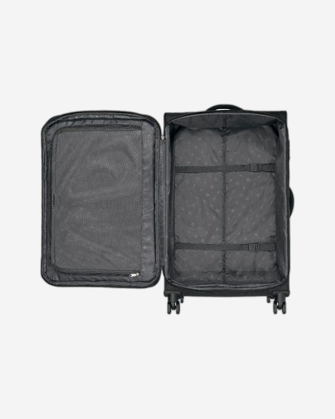 Wenger Beaumont Lite  Medium Softside Expandable 80Cm Check-In Luggage Trolley Black - 612383