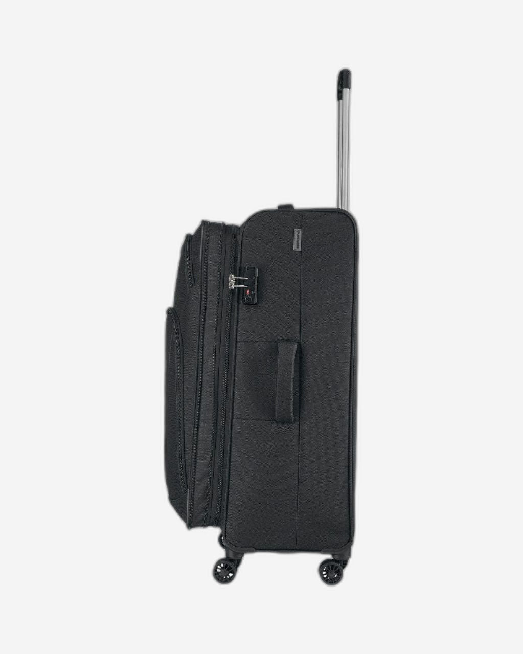 Wenger Beaumont Lite  Medium Softside Expandable 80Cm Check-In Luggage Trolley Black - 612383