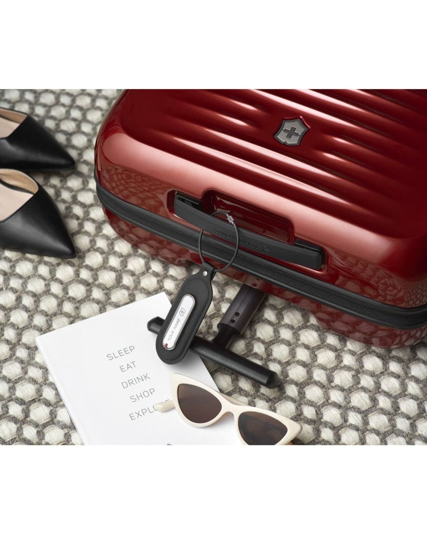 Victorinox Airox 55Cm Global Hardside Non Expandable Super Lightweight Cabin Luggage Trolley Red - 612498