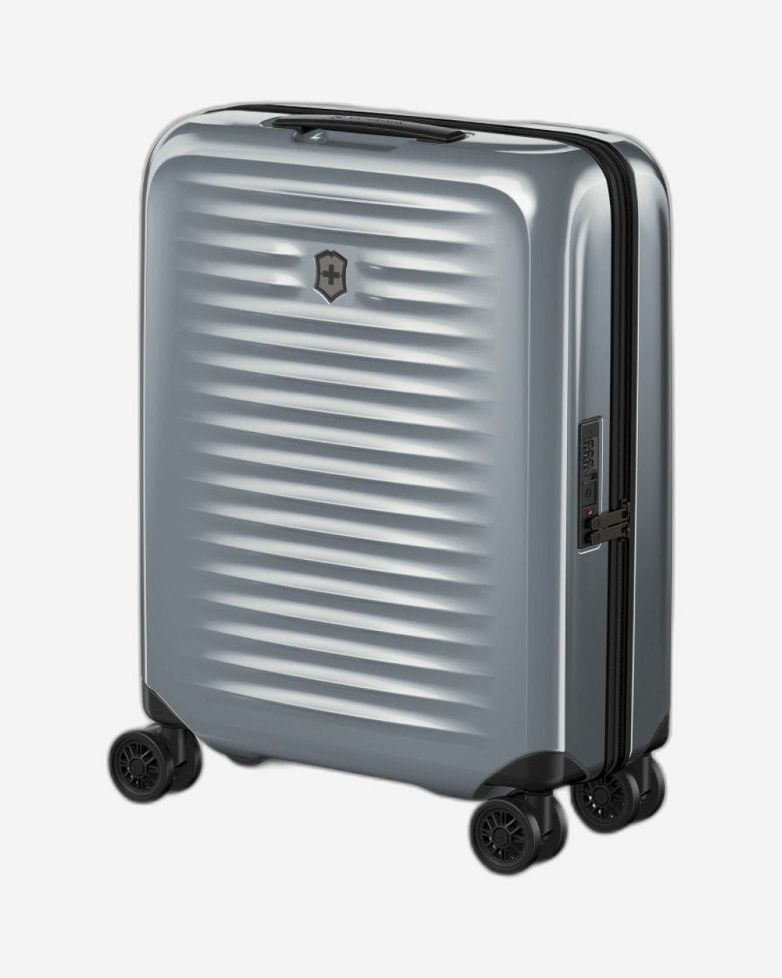 Victorinox Airox 55cm Global Hardside Non Expandable Super Lightweight Cabin Luggage Trolley Silver - 612499
