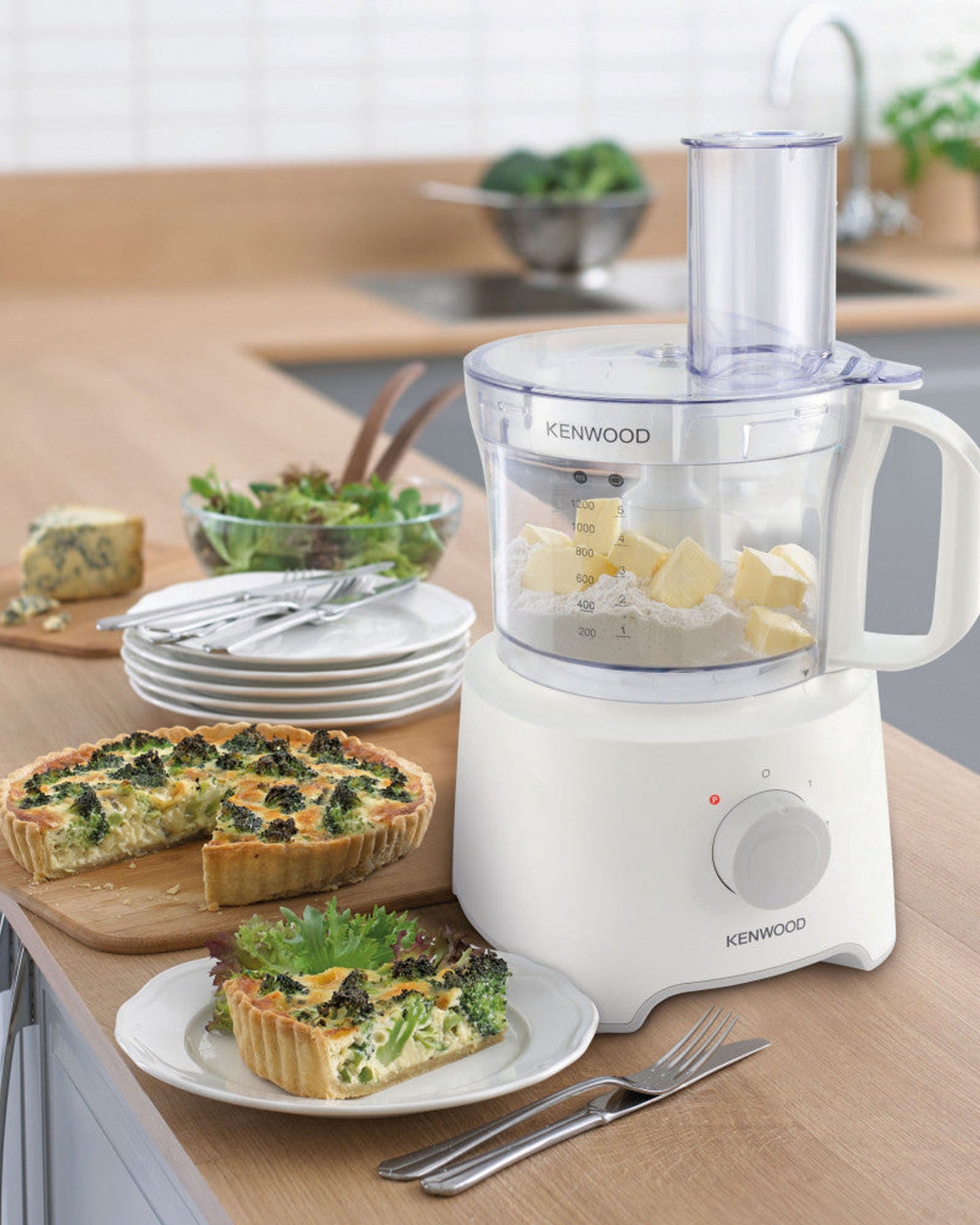 Kenwood 800W Multi-Functional Food Processor White Fdp303Wh