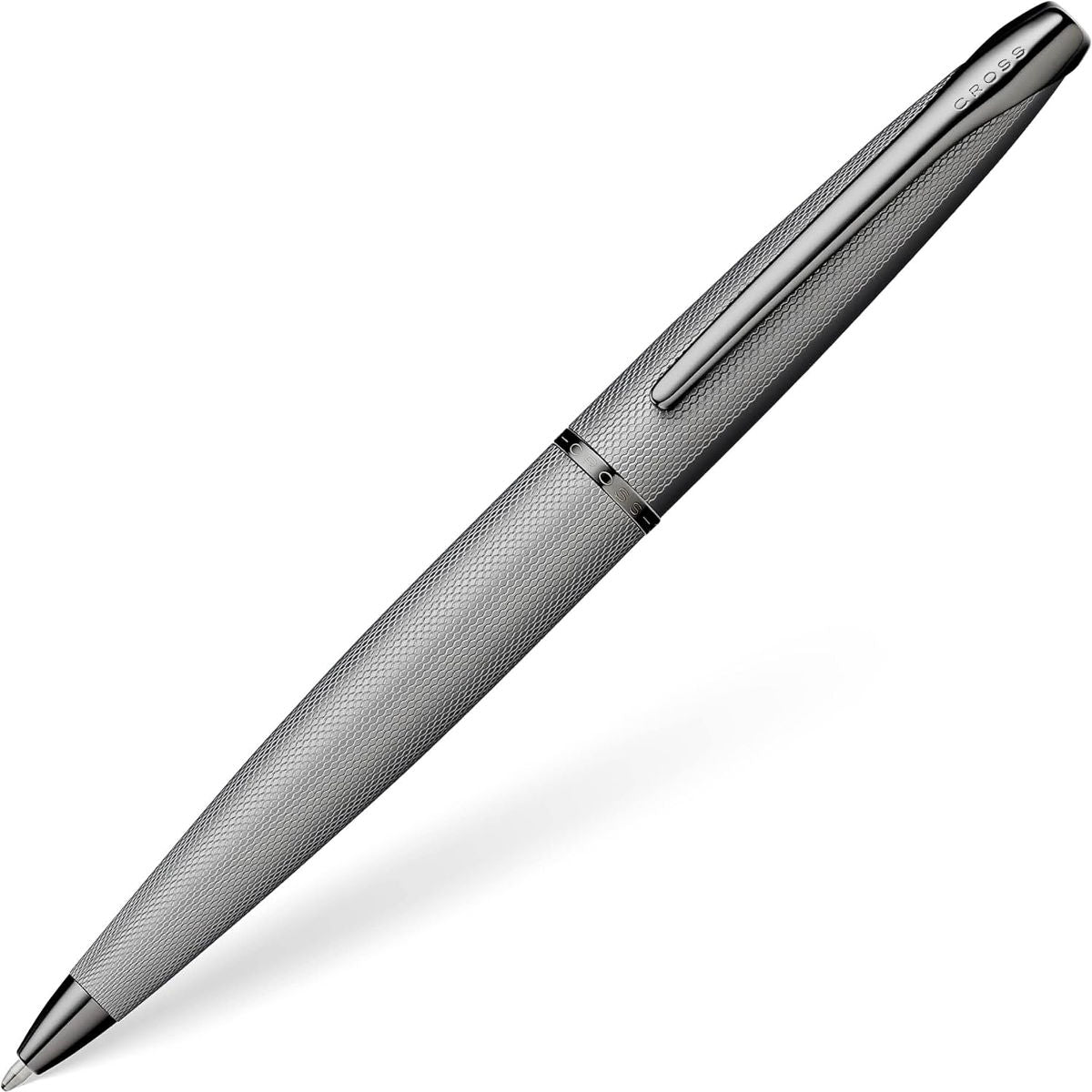 Cross Atx® Titanium Gray Pvd Etched Diamond Pattern With Polished Titanium Gray Pvd Appointments Ballpoint Pen - 882-46