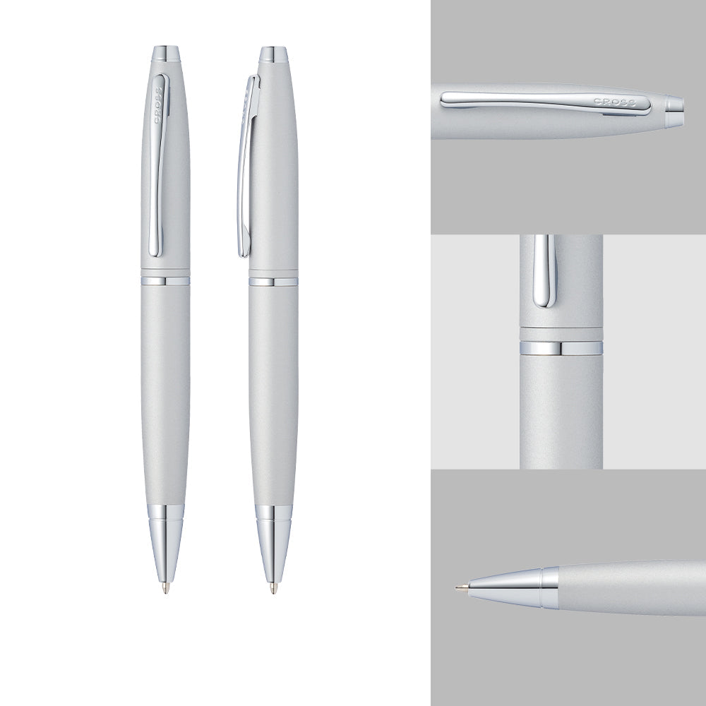 Cross Calais™ Satin Chrome With Polished Chrome Appointments Ballpoint Pen - AT0112-16