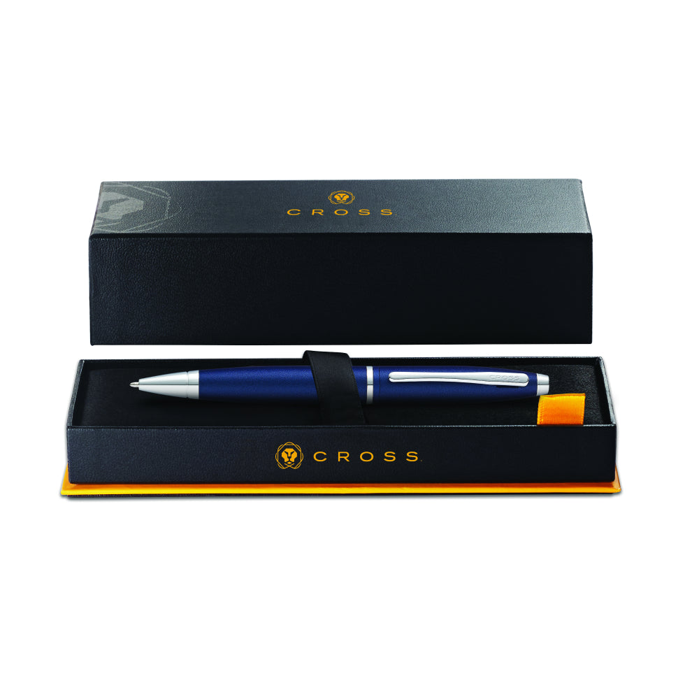 Cross Calais™ Matte Metallic Blue With Polished Chrome Appointments Ballpoint PenAT0112-18