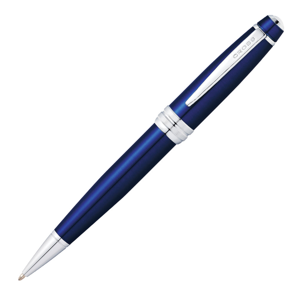 Cross Bailey™ Blue Lacquer With Polished Chrome Appointment Ballpoint Pen - AT0452-12