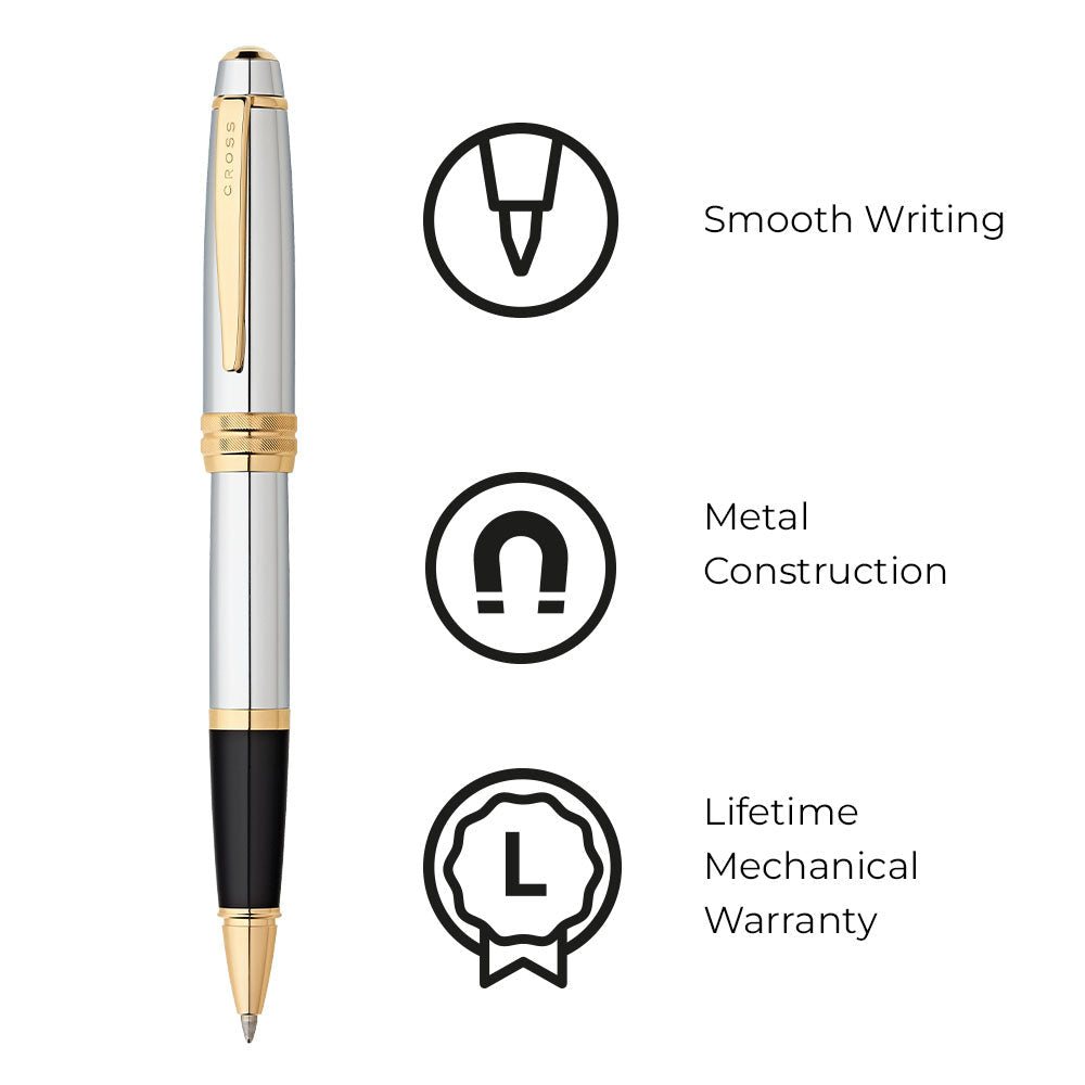 Cross Bailey™ Medalist® With 23Kt Gold-Plated Appointments Selectip® Rollerball Pen - AT0455-6