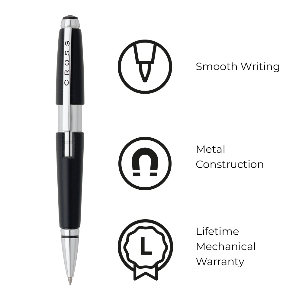 Cross Edge™ Jet Black Gel Rollerball Pen AT0555-2