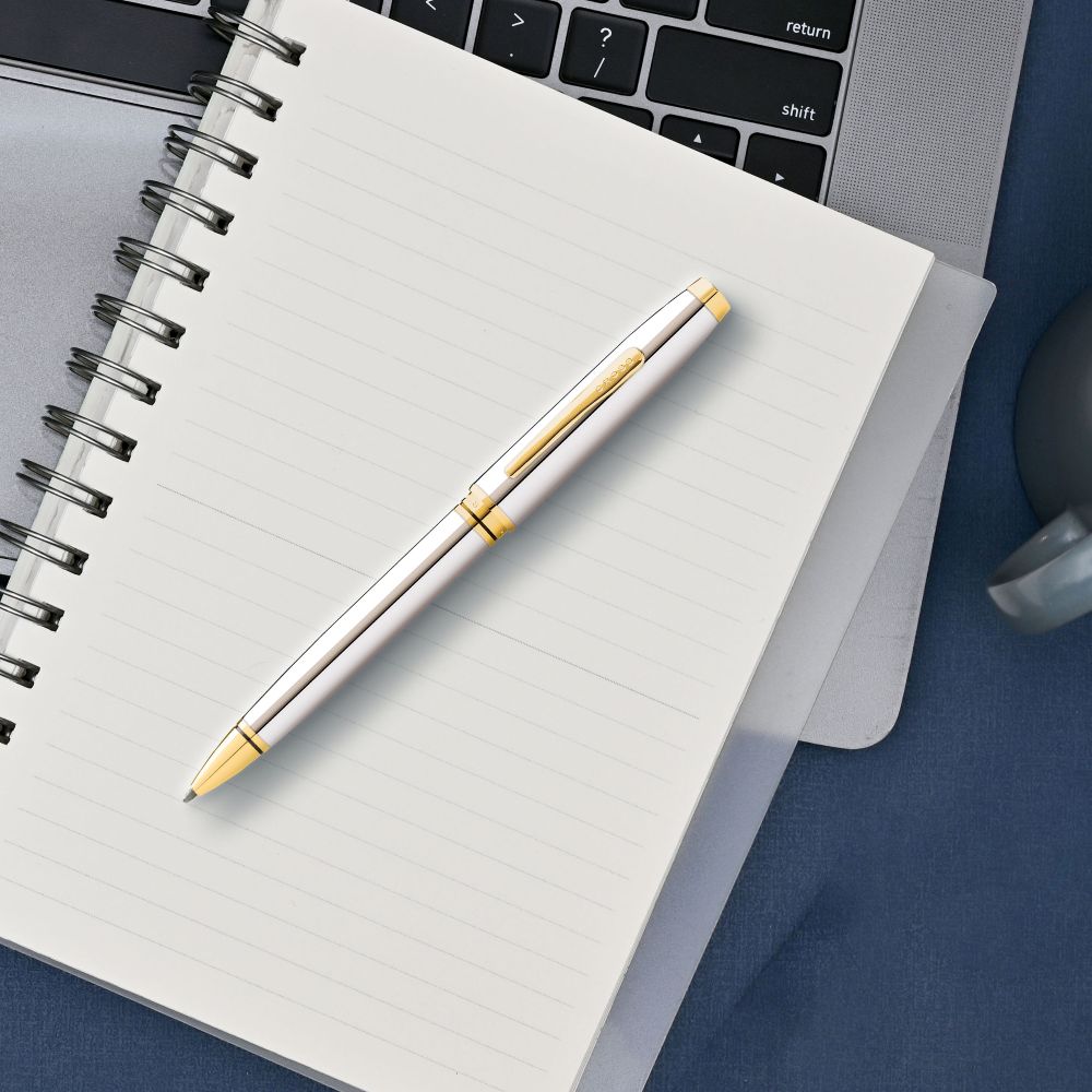 Cross Coventry Polished Chrome with Gone-Tone Ballpoint Pen AT0662-2