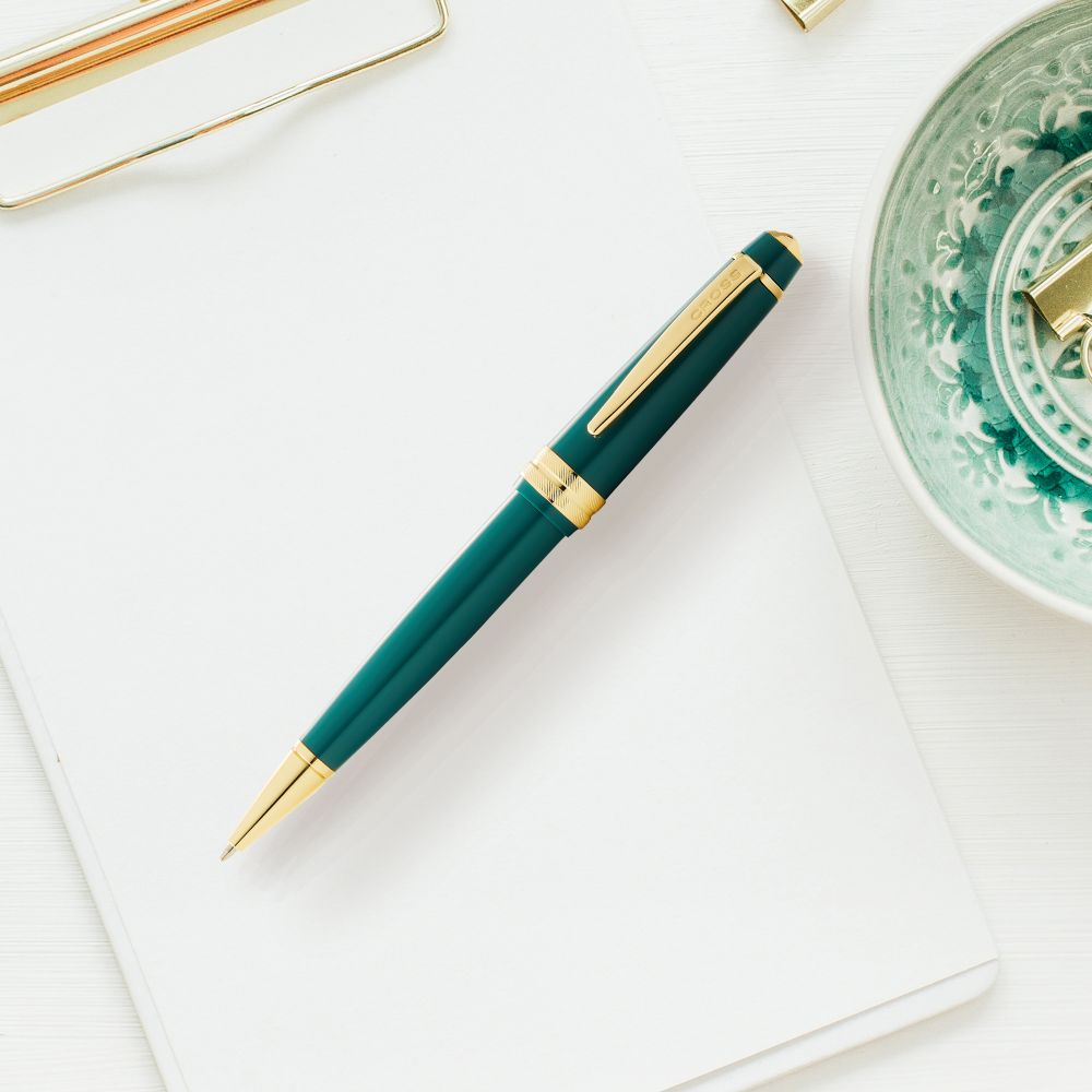 Cross Bailey Light™ Polished Green Resin and Gold Tone Ballpoint Pen AT0742-12