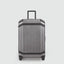 Piquadro Pqlp-Medium Size Spinner With Leather Trims Grey-Black
