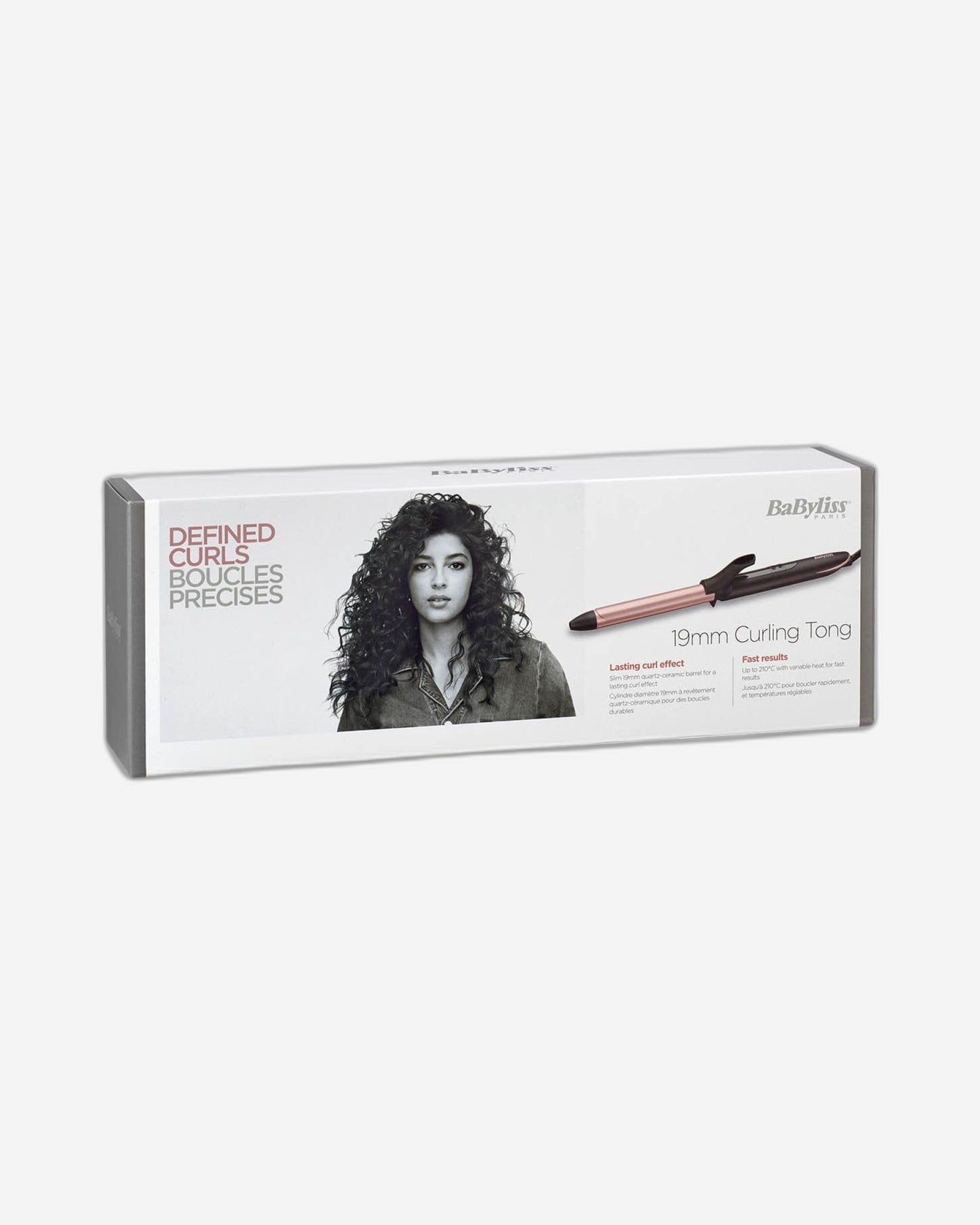BaByliss Rose Quartz 19mm Barrel Curling Iron C450SDE