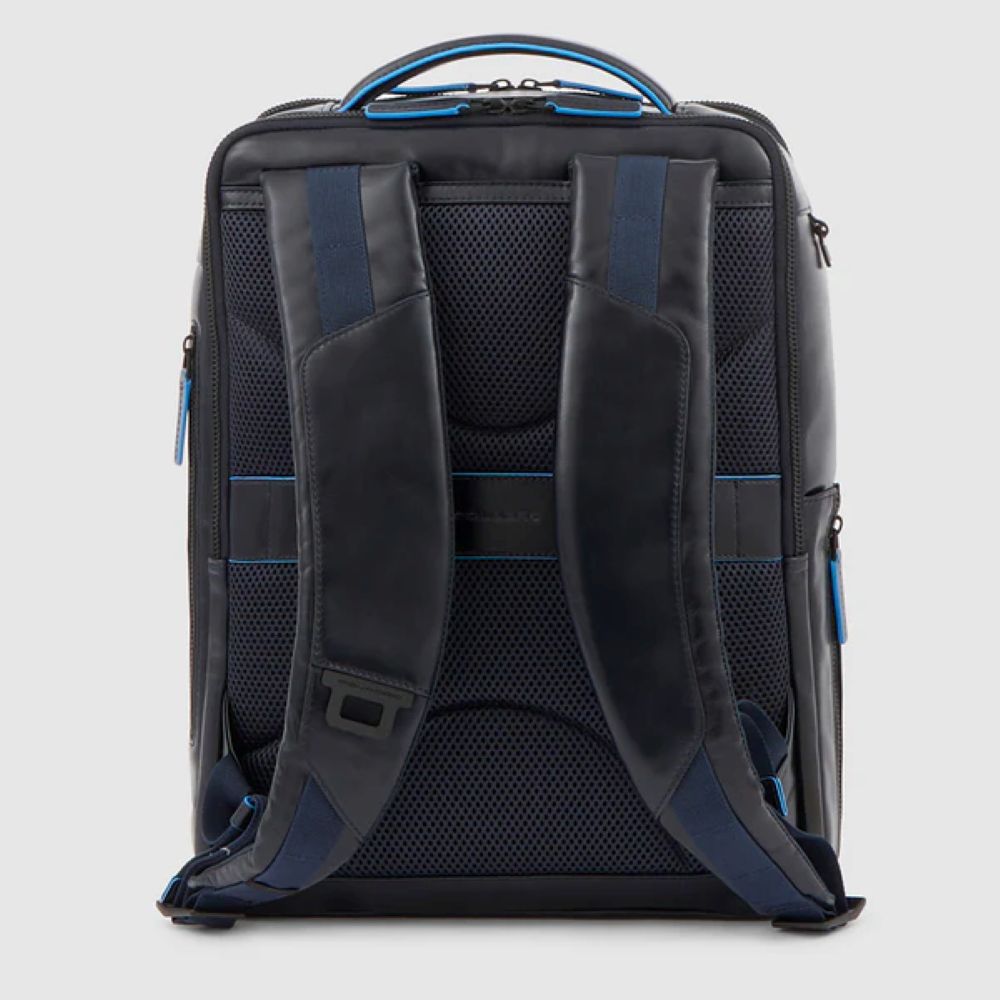 Piquadro Computer 156 And Ipad¿Pro 129 Backpack With Anti-Theft Cable Pocket For Bottle Or Umbrella And Rfid Anti-Fraud Protection CA4818B2V/BLU