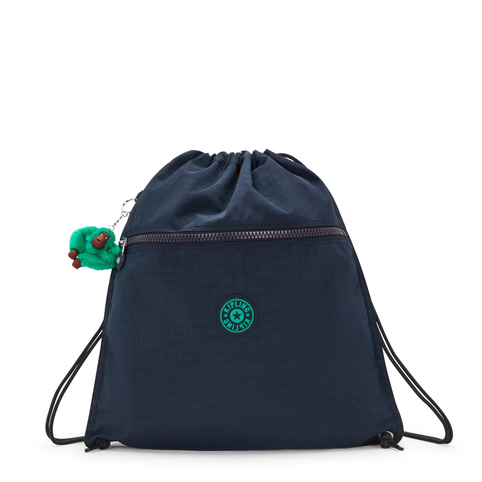 KIPLING-Supertaboo-Medium backpack (with drawstring)-Blue Green Bl-09487-CD7